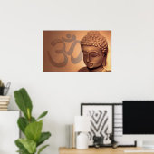 Buddha om poster (Heimbüro)