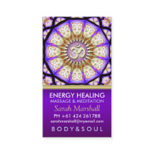 Buddha OM Yoga Meditation Business Card