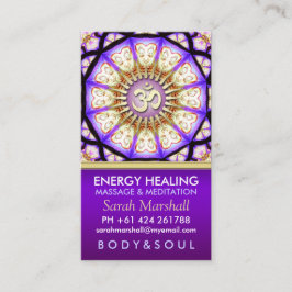 Buddha OM Yoga Meditation Business Card Visitenkarte