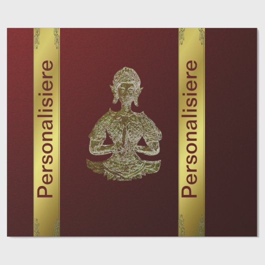Buddha-Packpapier Geschenkpapier (Flach)