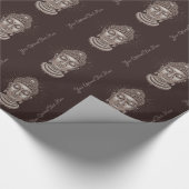 Buddha-Packpapier mit benutzerdefiniertem Text Geschenkpapier (Ecke)