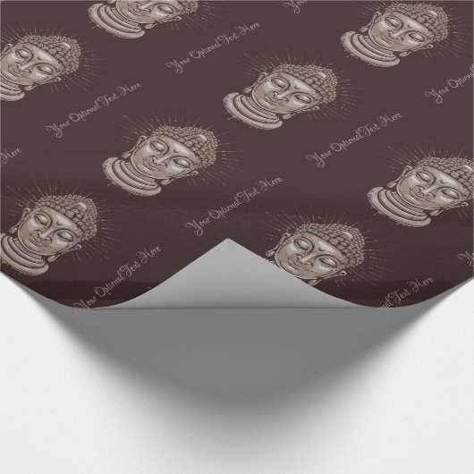Buddha-Packpapier mit benutzerdefiniertem Text Geschenkpapier (Ecke)