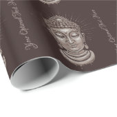 Buddha-Packpapier mit benutzerdefiniertem Text Geschenkpapier (Rolleneckpunkt)