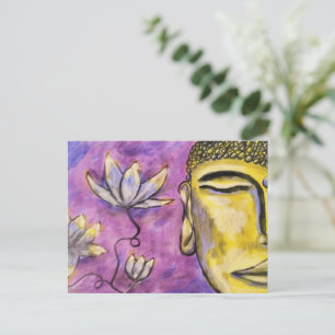 Buddha Painting Postcard - Freyjas Alchemy Postkarte