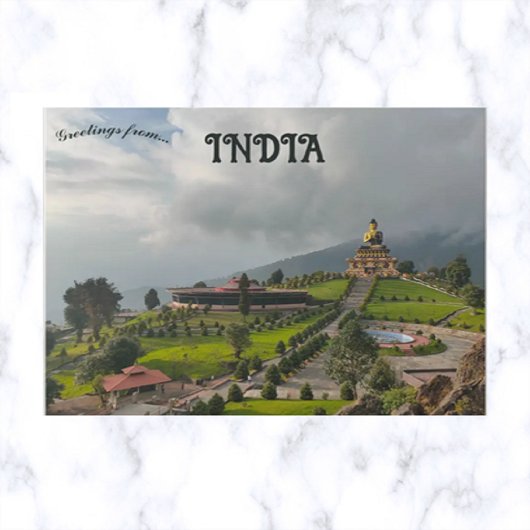 Buddha Park Ravangla Sikkim Indien Postkarte