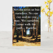 Buddha PATH Quote Karte (Gelbe Blume)