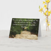 Buddha Path Zitat Karte (Gelbe Blume)