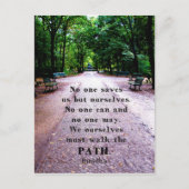 Buddha Path Zitat Postkarte (Vorderseite)
