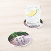 Buddha Path Zitat Sandstein Untersetzer (Seite)