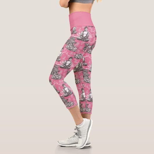 Buddha Pattern Capri Leggings (Links)