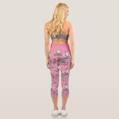 Buddha Pattern Capri Leggings (Rückseite)