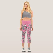 Buddha Pattern Capri Leggings (Vorderseite)