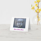 Buddha Peace Card Karte (Gelbe Blume)