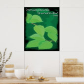 Buddha Peace Quote Poster (Küche)