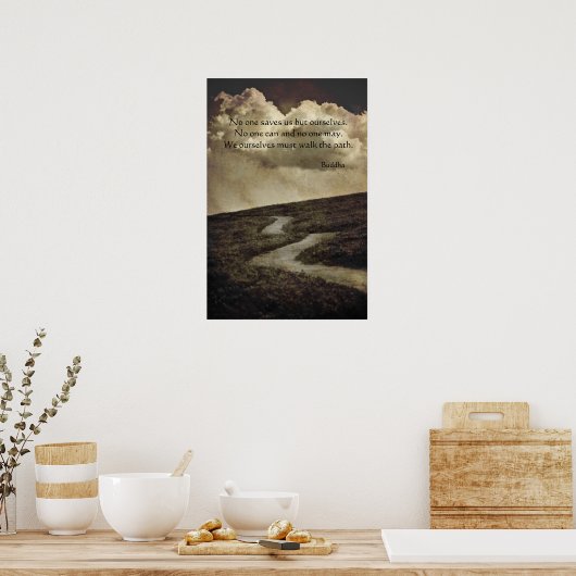 Buddha-Pfad Poster (Küche)