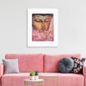 Buddha Pink Lotus Watercolor Canvas Print 16x20 Leinwanddruck (Insitu (Wohnzimmer))