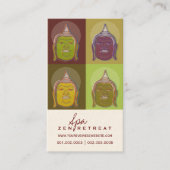 Buddha Pop Art Moderner Zen Wellness-Center Retrea Visitenkarte (Vorderseite)