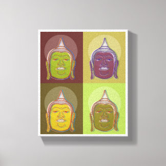 Buddha Pop Art Retro Modernes Design Leinwanddruck