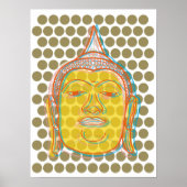 Buddha Pop Dots Poster (Vorne)