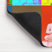 Buddha-Pop-Kunst-Art Mousepad (Ecke)