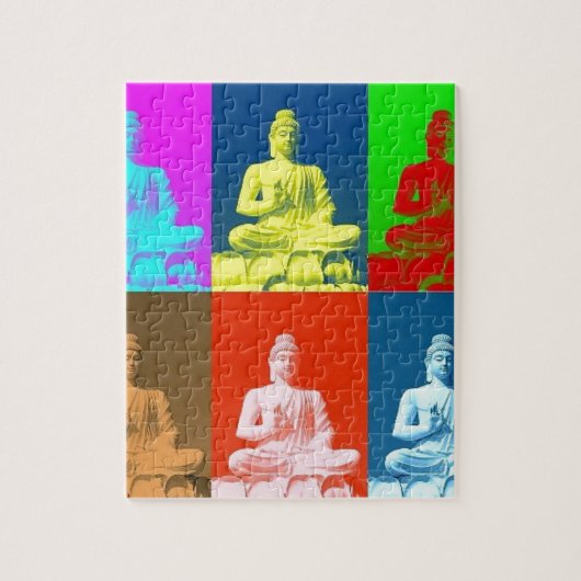 Buddha-Pop-Kunst-Art Puzzle (Vertikal)
