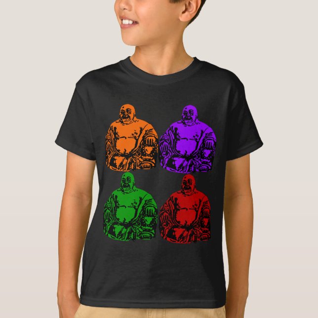 Buddha - Popkunst T-Shirt (Vorderseite)
