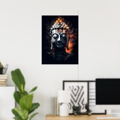 Buddha-Portrait | Digital Art Poster (Heimbüro)