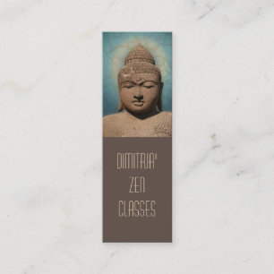 Buddha-Portrait Mini Visitenkarte