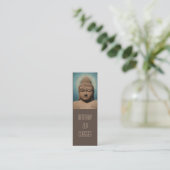 Buddha-Portrait Mini Visitenkarte (Stehend Vorderseite)