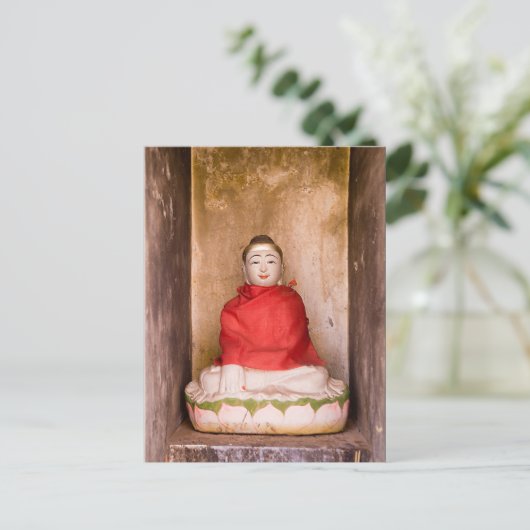Buddha Postcard Postkarte (Stehend Vorderseite)