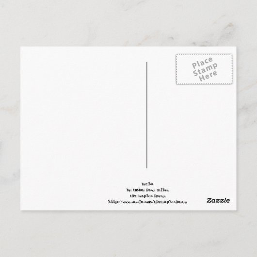 Buddha Postcard Postkarte (Rückseite)