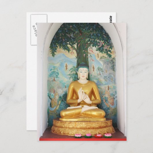 Buddha Postcard Postkarte (Vorne/Hinten)