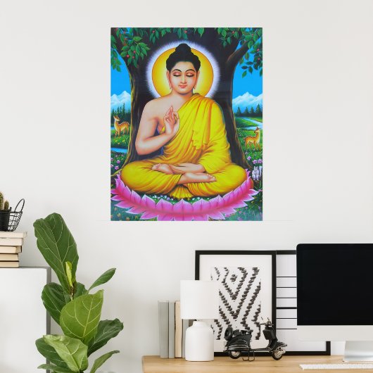 Buddha Poster (Heimbüro)