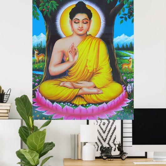 Buddha Poster (Heimbüro)