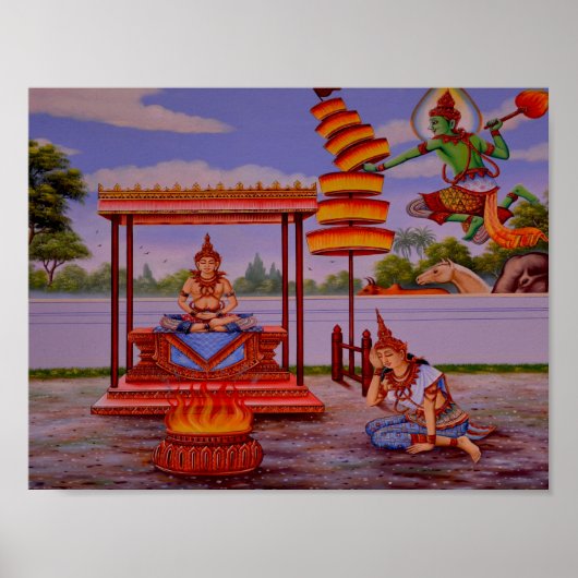 Buddha-Poster Poster (Vorne)