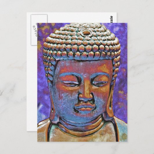 Buddha Postkarte (Vorne/Hinten)