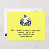 Buddha Postkarte (Vorne/Hinten)