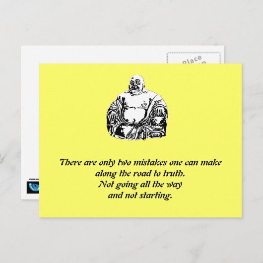 Buddha Postkarte (Vorne/Hinten)