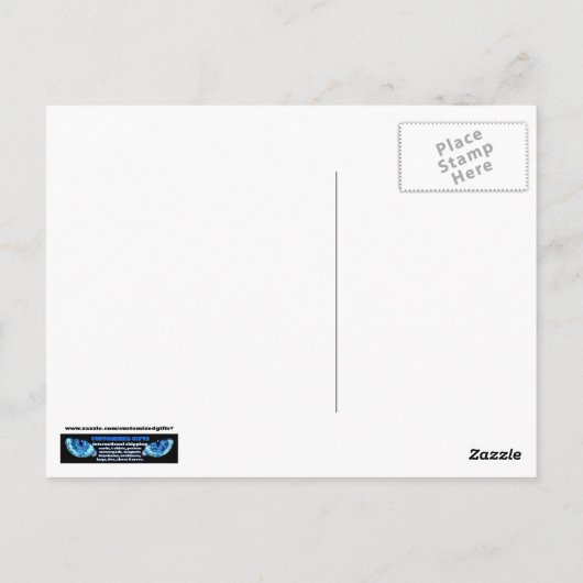 Buddha Postkarte (Rückseite)