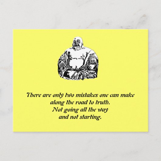 Buddha Postkarte (Vorderseite)