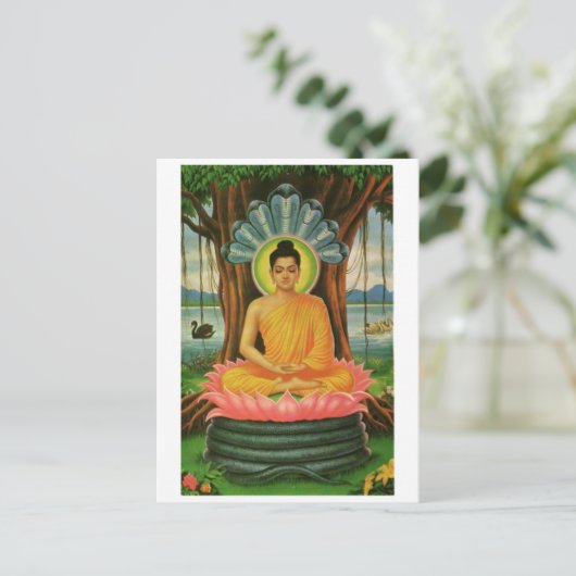 Buddha Postkarte (Stehend Vorderseite)
