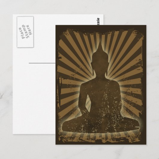 Buddha Postkarte (Vorne/Hinten)