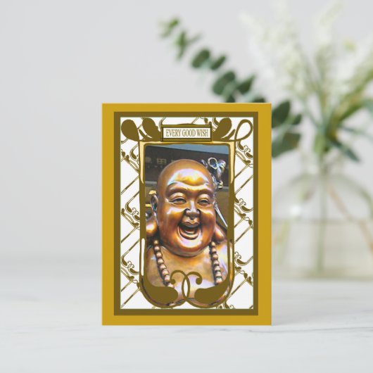 Buddha Postkarte (Stehend Vorderseite)