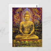Buddha Postkarte (Vorne/Hinten)