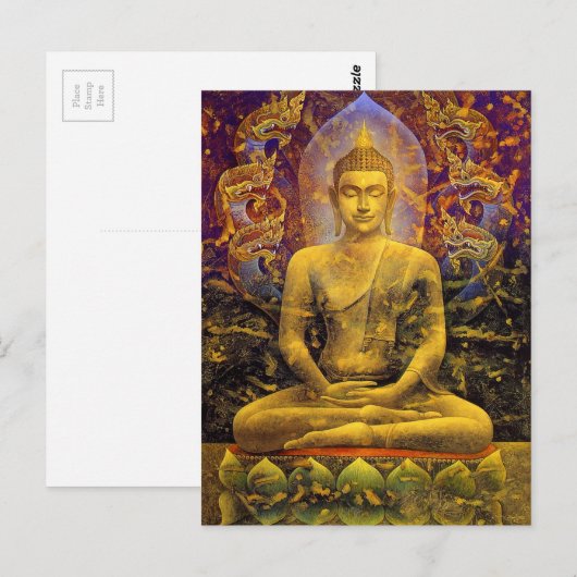 Buddha Postkarte (Vorne/Hinten)