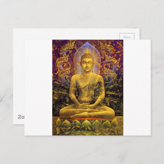 Buddha Postkarte (Vorne/Hinten)