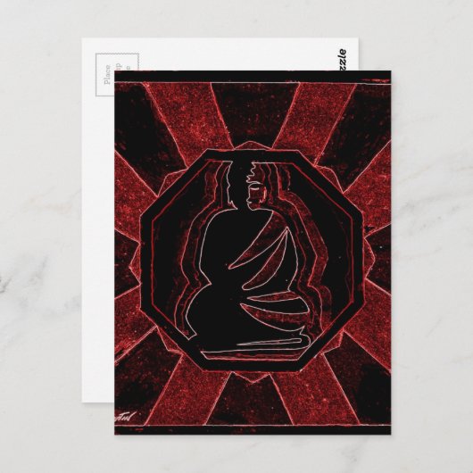 Buddha Postkarte (Vorne/Hinten)