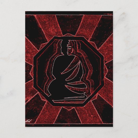 Buddha Postkarte (Vorderseite)