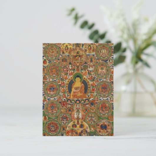 Buddha Postkarte (Stehend Vorderseite)