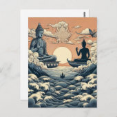 Buddha Postkarte (Vorne/Hinten)